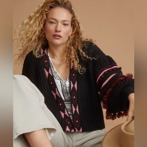 Anthropologie Sachin & Babi Tasseled Cardigan